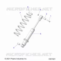 SUSPENSION, REAR SHOCK TRACK (7045713)