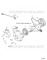 ENGINE, STATOR AND FLYWHEEL