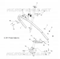 STEERING POST  ASM. AND STEERING HOOP