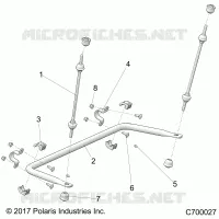 SUSPENSION, REAR STRUT STABILIZER