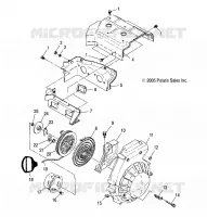 ENGINE, BLOWER HOUSING    RECOIL STARTER