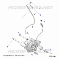 DRIVE TRAIN, FRONT GEARCASE MOUNTING