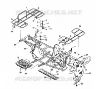 BUMPER / RACKS MOUNTING 2X4 350L W937539 (4924032403003A)