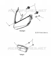 HEADLIGHT AND TAILLIGHT