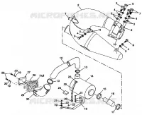 EXHAUST SYSTEM SL 900 B974091 AND SL 1050 B974090 (4940974097B007)