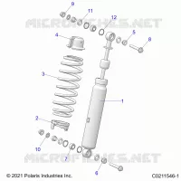 SUSPENSION, FRONT SHOCK