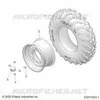 WHEELS, FRONT TIRE
