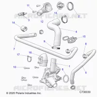 ENGINE, WATERPUMP AND BYPASS