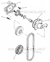 WATER PUMP XLT RMK 0960956, XLT SKS 0960556 AND EUROPEAN XLT SKS E960556 (4931813181C010)
