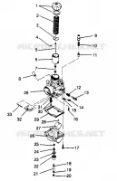 CARBURETOR LITE 0963433, EURO LITE E963433 AND LITE DELUXE 0963431 (4931663166C007)