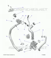 ENGINE, WATERPUMP AND BYPASS