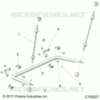SUSPENSION, REAR STRUT STABILIZER