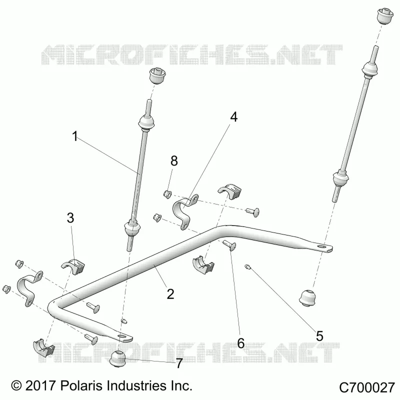 SUSPENSION, REAR STRUT STABILIZER