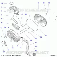 DRIVE TRAIN, CLUTCH COVER AND DUCTING