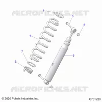 SUSPENSION, REAR SHOCK MOUNTING