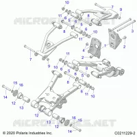 REAR SUSPENSION CONTROL ARM, MOUNTING