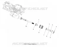DRIVE TRAIN, MAIN GEARCASE OUTPUT SHAFT