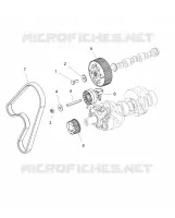 ENGINE, TIMING PULLEY, TIMING BELT, JOCKEY PULLEY