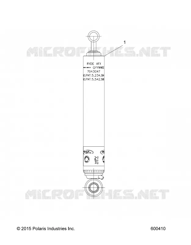 SUSPENSION, SHOCK, REAR TRACK (7043047)