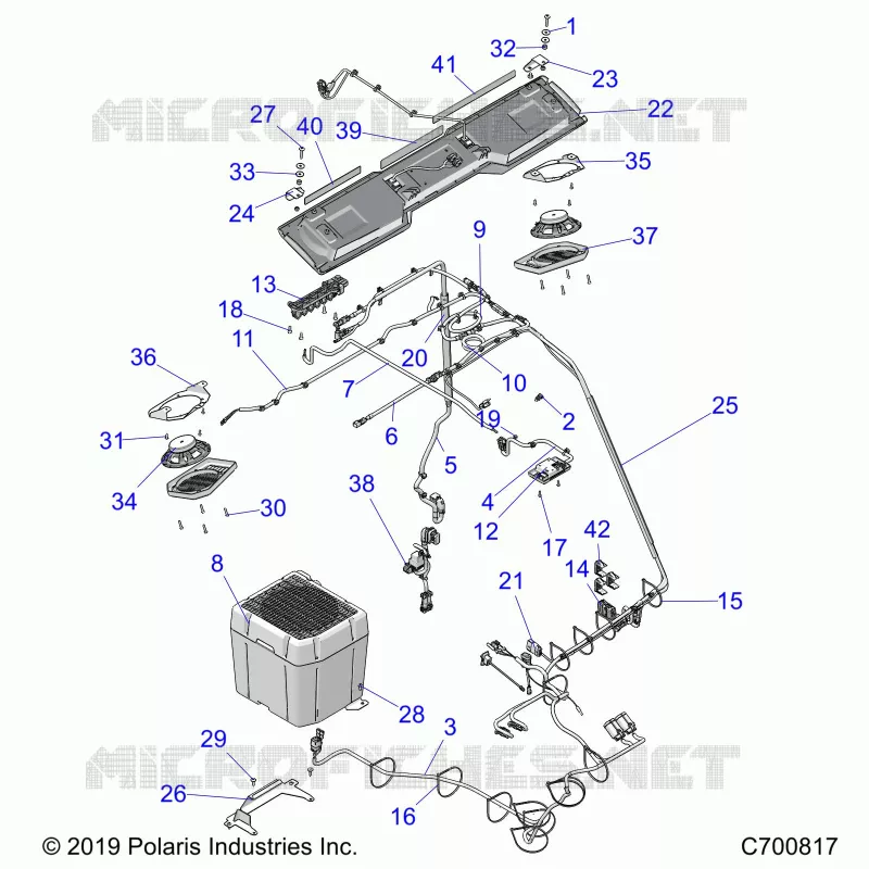 OPT, PREP AUDIO ELECTRICAL COMPONANTS (ROOF) R20RSU99/A/B (C700817)
