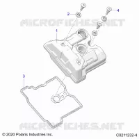 ENGINE, VALVE COVER