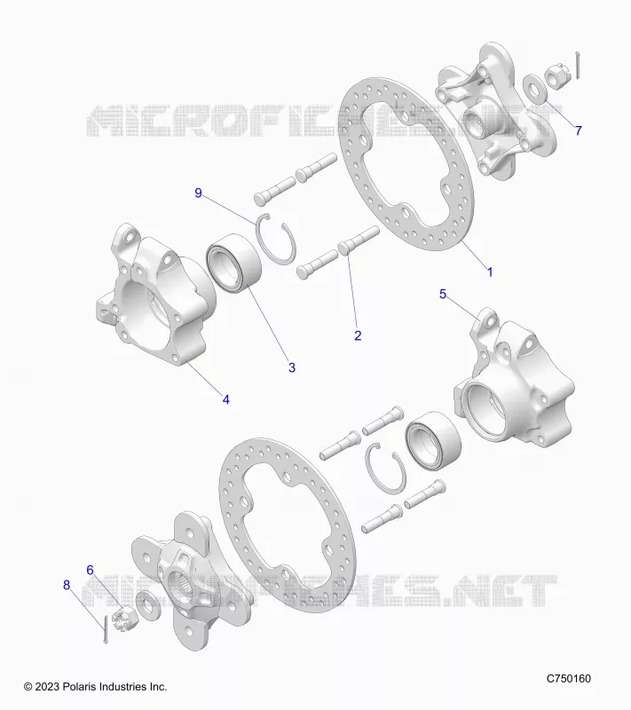 SUSPENSION, REAR CARRIER AND HUB