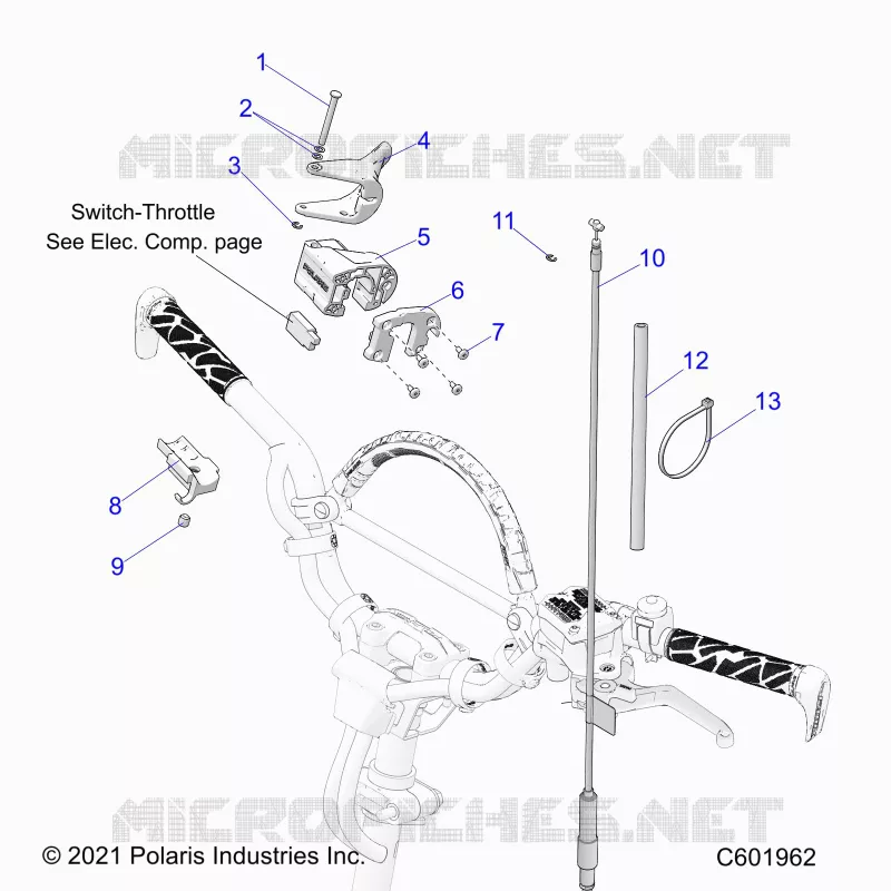 ENGINE, THROTTLE CONTROL ASM.
