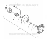 DRIVEN CLUTCH ASSEMBLY LITE/0933433,STARLITE/0933427 AND  LITE DELUXE/09334 (4922972297020A)