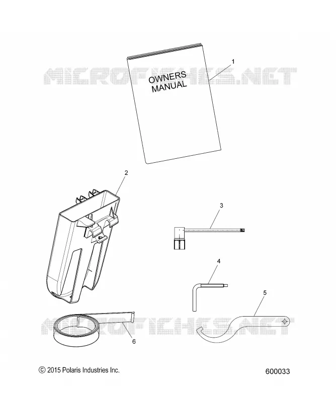 REFERENCES, OWNERS MANUAL, BELT HOLDER, TOOLS