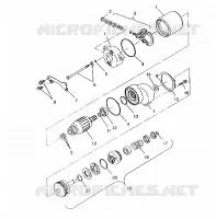 STARTING MOTOR 6X6 400L, SWEDISH S948740 AND  NORWEGIAN N948740 (4926812681054A)