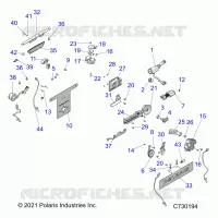 ELECTRICAL, WIRE HARNESS COMPONENTS, AND LICENSE PLATE