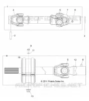 DRIVE TRAIN, FRONT PROP SHAFT
