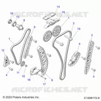 ENGINE, TIMING AND OIL CHAIN DRIVES