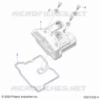 ENGINE, VALVE COVER