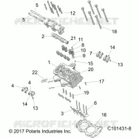 CYLINDER HEAD, CAM AND VALVES