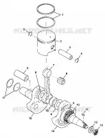 CRANKSHAFT AND PISTON