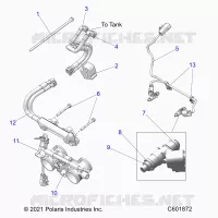 FUEL SYSTEM, RAIL, LINES AND THROTTLE BODY