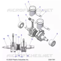 ENGINE, PISTON AND CRANKSHAFT