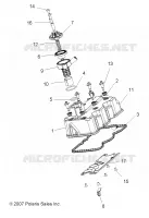 ENGINE, VALVE COVER
