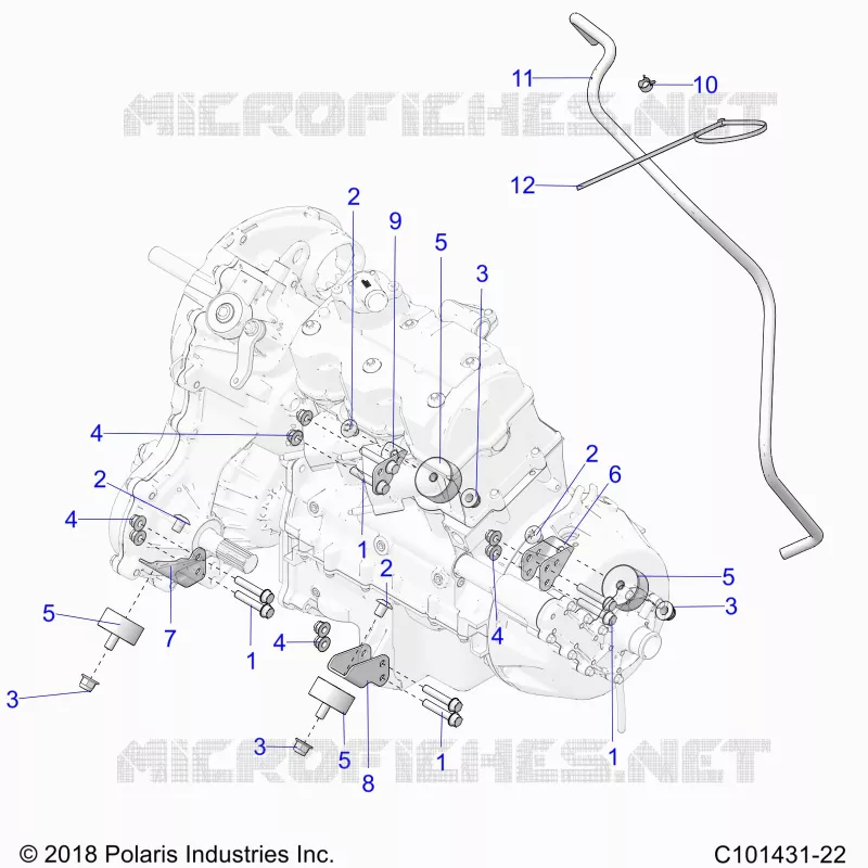ENGINE, TRANSMISSION MOUNTING & LONG BLOCK