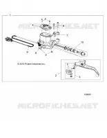 FRONT BRAKE BRAKE LEVER AND MASTER CYLINDER