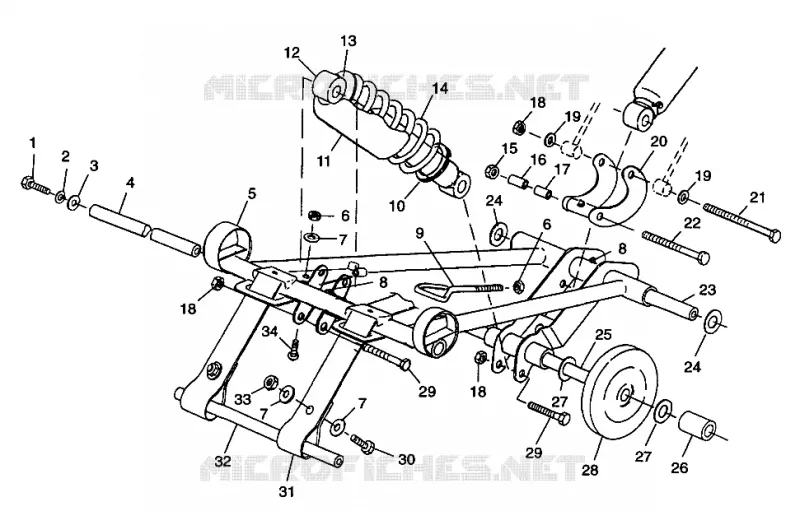 FRONT TORQUE ARM 600 XC 0981758 (4944194419B013)