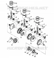 CRANKSHAFT   PISTON  SLX 780 B954287 (4933953395C001)