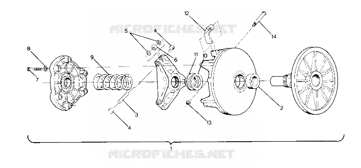 DRIVE CLUTCH LTR/STARTRAK (4914141414017A)