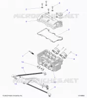 ENGINE, THROTTLE BODY AND VALVE COVER 