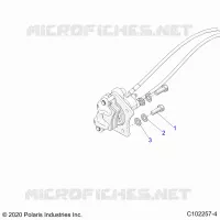 BRAKES, BRAKE REAR CALIPER, MOUNTING