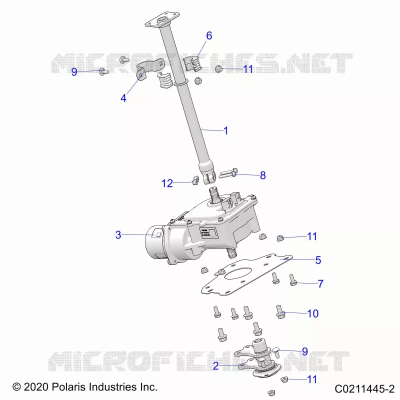 STEERING POST  AND EPS
