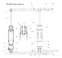 REAR TRACK SHOCK (INDY SP)(7043177)