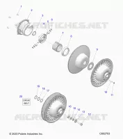 DRIVE TRAIN, CLUTCH, SECONDARY