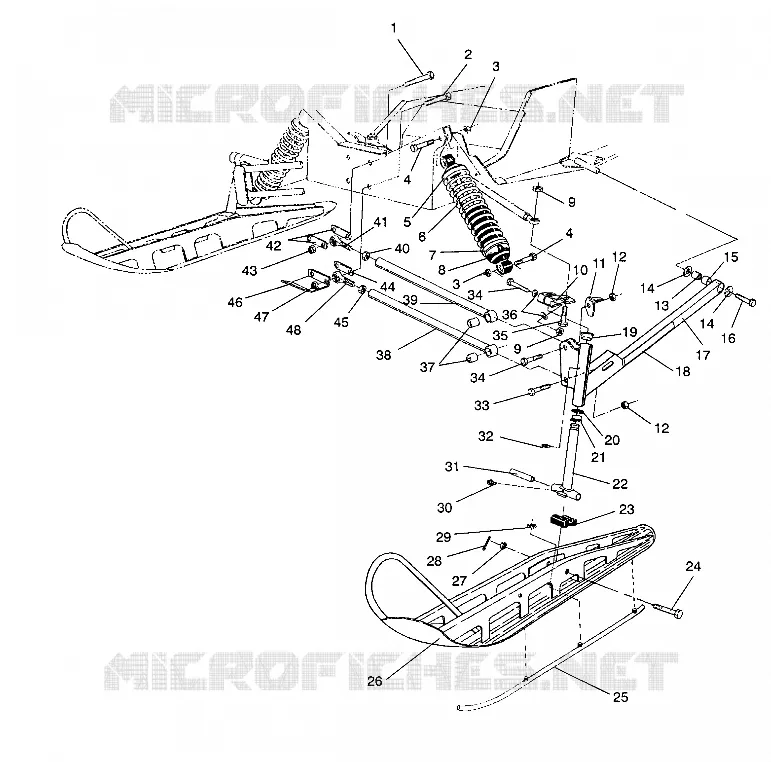 FRONT SUSPENSION AND SKI WIDETRAK GT / X932061 (4924722472011A)
